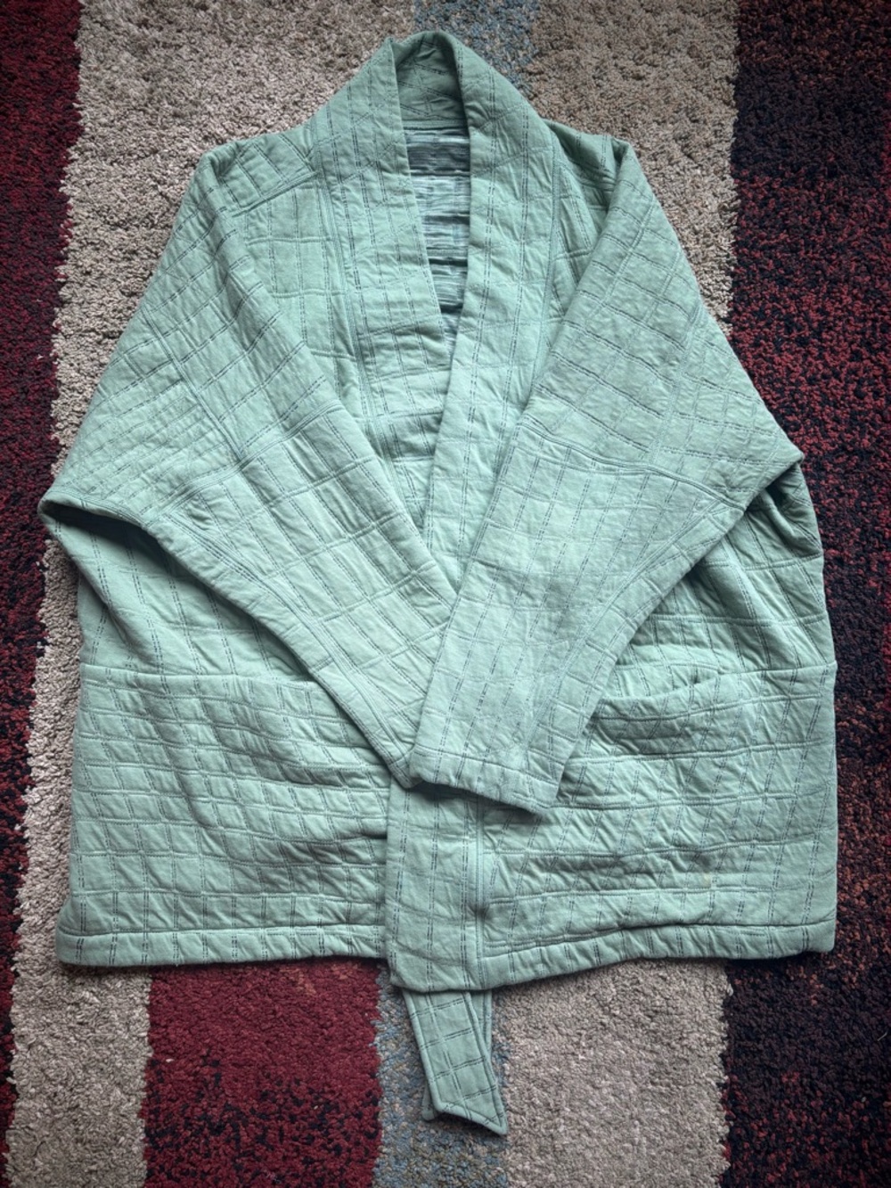 Nike Yoga Therma-FIT Luxe Women's Reversible Oversized Fit Jacquard Cardigan L